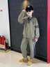 G.DUCKKIDS男童春裝衛(wèi)衣套裝潮牌2025新款兒童拼接加絨運(yùn)動(dòng)服春秋冬季男孩潮 綠色 150 cm 曬單實(shí)拍圖