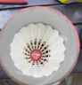 李寧（LI-NING）羽毛球鵝毛球比賽訓(xùn)練用球飛行耐打性能兼顧G100S 77速 12只裝 曬單實(shí)拍圖