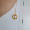 中國黃金（CHINA GOLD）黃金項(xiàng)鏈女款足金莫比烏斯黃金吊墜套鏈送女友媽媽七夕情人節(jié)禮物 吊墜約1.35g+S925鏈+玫瑰禮盒 曬單實(shí)拍圖