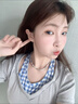 栢啟歆 耳釘女一周耳釘小清新可愛(ài)套裝少女心小巧日常百搭蝴蝶甜美耳飾 一周耳釘【水蜜粉】 曬單實(shí)拍圖