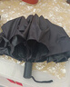 雨傘手動(dòng)遮陽(yáng)傘三折折疊黑膠防曬遮陽(yáng)晴雨兩用傘 【手動(dòng)8骨】黑色UV 曬單實(shí)拍圖