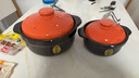 炊大皇  COOKER KING 大容量砂鍋燉鍋家用耐高溫陶土沙鍋明火燃氣陶土煲煮粥煲石鍋 【贈1.1L】橙蓋砂鍋 3.3L 曬單實拍圖