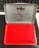 旗牌（Shachihata）Artline 辦公財務(wù)金屬印章印臺銅章印臺油性墨水印尼印臺印泥 56*90mm 紅色 EHP-2 曬單實(shí)拍圖