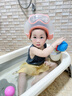 BABAYOO寶寶洗頭神器兒童擋水帽嬰兒洗澡浴帽小孩洗頭發(fā)防水護耳朵遮水帽 櫻花粉+洗頭杯（送大禮包） 曬單實(shí)拍圖