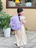 卡馳慕寧庫洛米新款兒童書(shū)包女生小學(xué)生123一6年級大容量女童背包減負護 紫色小號掛件+徽章+卡片+筆盒 曬單實(shí)拍圖