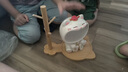杞樂招財(cái)貓喬遷之喜搬家禮物客廳玄關(guān)裝飾放鑰匙置物架新居擺件工藝品 鈴鐺貓+置物架 曬單實(shí)拍圖