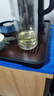 簡(jiǎn)約竹制茶盤小型家用一體式功夫茶具瀝水托盤干泡茶臺(tái)茶托竹茶海 雙魚戲荷【36*24*3.5】+水管水球 曬單實(shí)拍圖