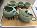 祥業(yè)汝窯旅行茶具整套裝便攜式簡(jiǎn)約戶(hù)外泡茶壺茶杯家用茶盤(pán)定制伴手禮 汝窯富貴壺六杯9件+茶盤(pán)+路麗包 曬單實(shí)拍圖