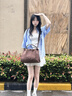 迪士尼包包女款2025新款斜挎年輕女包女士大容量通勤托特包生日禮物 美拉德復古托特包+小熊掛件 曬單實(shí)拍圖
