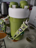 Next Kiss英國聯(lián)名熊貓雙飲保溫杯帶吸管男孩食品級小學生上學水杯直飲壺 熊貓綠 540ml 曬單實拍圖