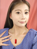 九色云保山南紅瑪瑙無(wú)事牌吊墜項鏈女18K金柿子紅滿(mǎn)肉九紫離火蛋面掛件 保山無(wú)事牌18K吊墜+925銀水波鏈 曬單實(shí)拍圖
