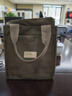 K兔新款帆布包女包單肩包簡(jiǎn)約休閑通勤手提包復古森系輕便媽媽包背包 咖啡色 曬單實(shí)拍圖