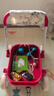 kidpop寶寶學(xué)步車可調(diào)速嬰兒多功能手推車防側(cè)翻助步車周歲禮物 活力紅 曬單實(shí)拍圖