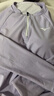 美津濃（MIZUNO）泳衣女士分體長(cháng)袖防曬泳裝速干透氣大碼顯瘦連體裙擺泳褲315紫L 曬單實(shí)拍圖