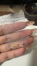 金小貅黃金轉運珠足金999小金珠重版加厚散珠光面金珠黃金古法珠手串DIY 0.8g,4mm光珠重版4顆 曬單實拍圖