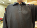 CHINISM CH衛衣男美式Polo翻領(lǐng)重磅復古經(jīng)典寬松情侶長(cháng)袖上衣CXVA13K5059 曬單實(shí)拍圖