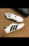 adidas T頭鞋 VL COURT復古板鞋德訓鞋男女阿迪達斯輕運動(dòng) 漢玉白/黑色/樹(shù)脂黃   43 曬單實(shí)拍圖