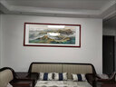 畫中畫國畫萬里長城靠山圖客廳裝飾畫山水畫辦公室沙發(fā)風景背景墻壁畫 萬里長城（大會堂同款） 實木外框200*85 曬單實拍圖