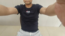 FILA斐樂官方短袖T恤男2025年夏季時尚純棉圓領透氣男士運動t恤針織衫 曬單實拍圖