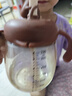 貝因美兒童吸管學(xué)飲杯PPSU帶刻度嬰兒牛奶杯寶寶直飲水杯幼兒園防摔防漏 曬單實(shí)拍圖
