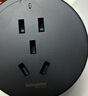 施耐德電氣軌道插座/可移動墻壁掛式無線接線板/多功能電源插排 (建議搭配銀/黑軌道)五孔適配器 黑色 曬單實拍圖