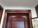 小雛菊全桃木葫蘆免打孔珠簾門(mén)簾隔斷水晶玄關(guān)過(guò)道臥室廁所屏風(fēng)掛簾子 紅木色 21條高0.3米齊簾 曬單實(shí)拍圖