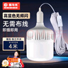 鯨與光 led節(jié)能燈泡帶插頭家用插電式e27插座燈帶開關(guān)線超亮懸掛式 小壁燈 4米線  曬單實拍圖