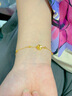 中國黃金（CHINA GOLD）四葉草黃金手鏈女足金轉運珠手鏈新年情人節禮物送女友老婆 【下單贈甄選禮盒/可定制賀卡內容/聯(lián)系客服】 曬單實(shí)拍圖