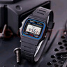卡西歐（CASIO）小方塊簡(jiǎn)約復古防水電子學(xué)生表男女手表情人節禮物 F-91W-1 曬單實(shí)拍圖