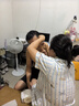 宮蝶臘腸狗睡衣女三件套夏季短袖長(zhǎng)褲可外穿卡通家居服 臘腸狗三件套（不可拆卸胸墊） XL （建議120-140斤） 曬單實(shí)拍圖