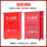 綠消加厚4X2滅火器箱子干粉水基消防空箱可裝2只4kg滅火器消防年檢 曬單實拍圖