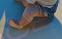貝瑞加（Babyprints）嬰兒護膝地板襪子套裝夏季學(xué)爬護具兒童學(xué)步防摔防滑 2副 粉紫S 曬單實(shí)拍圖