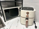 美的（Midea）空氣炸鍋免翻面 易用旋鈕 家用實(shí)用大容量5.3L 多功能全自動(dòng) 蒸烤炸一體 國家補貼  MF-KZE535J5 曬單實(shí)拍圖