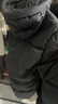特步（XTEP）童裝暖陽系列【風盾】中長羽絨服冬季雙重鎖溫棉服 丹青黑 175 曬單實拍圖