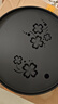 幸運草創(chuàng  )意現代陶瓷茶盤(pán)家用辦公室茶具儲水簡(jiǎn)約干泡盤(pán)小茶臺 幸運草四葉花茶盤(pán)大號（30cm） 曬單實(shí)拍圖