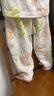 迷你木木屋兒童睡衣春夏男女童長袖家居服中小童空調(diào)服 白/粉櫻花小兔 100  曬單實(shí)拍圖