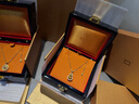 老鋪黃金古法手工足金項鏈 · 葫蘆（1號）鉆飾吊墜（金鏈款） 中號鎖骨鏈款金重約9.39g 曬單實拍圖