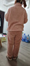浪莎（LangSha）秋冬季加絨加厚睡衣套裝超厚高級女長袖長褲高領(lǐng)可外穿居家睡衣 立領(lǐng)粉色套裝 L 100-120斤 曬單實拍圖