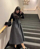 朗茵孕婦裝2025年新款女背帶連衣裙秋裝時(shí)尚套裝洋派時(shí)髦感秋季孕婦 灰色裙 XL建議130-145斤 曬單實(shí)拍圖
