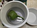 水桶家用大號帶蓋臉盆學(xué)生宿舍用洗澡桶加厚塑料桶圓臉盆 日常四件套【桶+盆+杯+蓋】 曬單實(shí)拍圖
