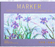 George Willsons大號馬克筆專(zhuān)用繪畫(huà)本a4素描水彩本加厚圖畫(huà)本高顏值空白畫(huà)畫(huà)本馬克紙手繪皮面畫(huà)本彩鉛涂鴉畫(huà)冊 A4馬克繪畫(huà)本-鳶尾花 曬單實(shí)拍圖