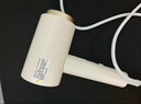 康夫（CONFU）2億負(fù)離子電吹風(fēng)機(jī)宿舍家用大風(fēng)力護(hù)發(fā)小型折疊大功率國(guó)家補(bǔ)貼吹風(fēng)筒1600W KF-3153白 曬單實(shí)拍圖
