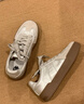 Kappa卡帕女鞋厚底德訓鞋女2026春季新款復古休閑運動(dòng)鞋增高軟底板鞋女 銀色 38 曬單實(shí)拍圖