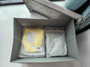 苑美居衣服收納箱帶蓋家用裝衣物褲子玩具收納筐大容量整理盒袋儲物神器 超大號卡其條紋【帶蓋防塵】 曬單實(shí)拍圖