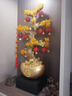 赟婭中式招財(cái)進(jìn)寶發(fā)財(cái)樹擺件輕奢玄關(guān)酒柜辦公室搖錢樹裝飾品喬遷禮品 元寶發(fā)財(cái)樹擺件+底座【高89cm】 曬單實(shí)拍圖