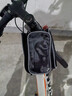 颯望【德國(guó)】自行車包前梁包收納包騎行裝備上包反光手機(jī)包防水騎行包 反光黑色魚鱗包【6.2英寸pu防水】 曬單實(shí)拍圖
