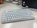 珂芝（KZZI）  i75青春版矮軸三模機械鍵盤商務辦公輕薄便攜全鍵熱插拔適用蘋果風長續(xù)航RGB工業(yè)灰白雪軸 曬單實拍圖