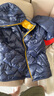 哈吉斯（HAZZYS）品牌童裝男女童羽絨服冬新品高拉鏈簡(jiǎn)約保暖連帽輕薄羽絨服 藏藍(lán) 165 曬單實(shí)拍圖