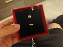 周六福幸運四葉草足金999黃金耳釘女 計價(jià)A0912975 一對 約0.85g禮物 曬單實(shí)拍圖