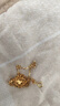 中國(guó)黃金（CHINA GOLD）碎冰冰四葉草黃金項(xiàng)鏈女足金吊墜教師節(jié)禮物送女老師生日老婆 碎碎冰四葉草足金吊墜 贈(zèng)S925鏈/京速達(dá) 曬單實(shí)拍圖